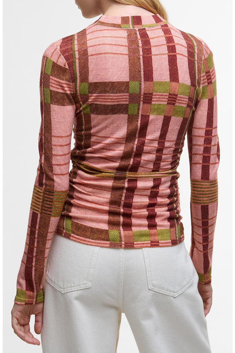 x Farm Rio Thalita Abstract Tartan Knit Top, Alternate, color, PINK TARTAN
