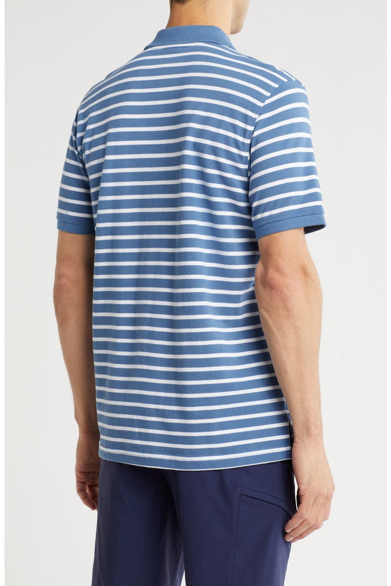 Mariner Cotton Piqué Polo, Alternate, color, BLUE/ WHITE
