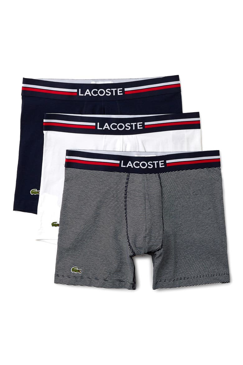 Assorted 3-Pack Logo Boxer Briefs, Main, color, NAVY BLUE/ WHITE