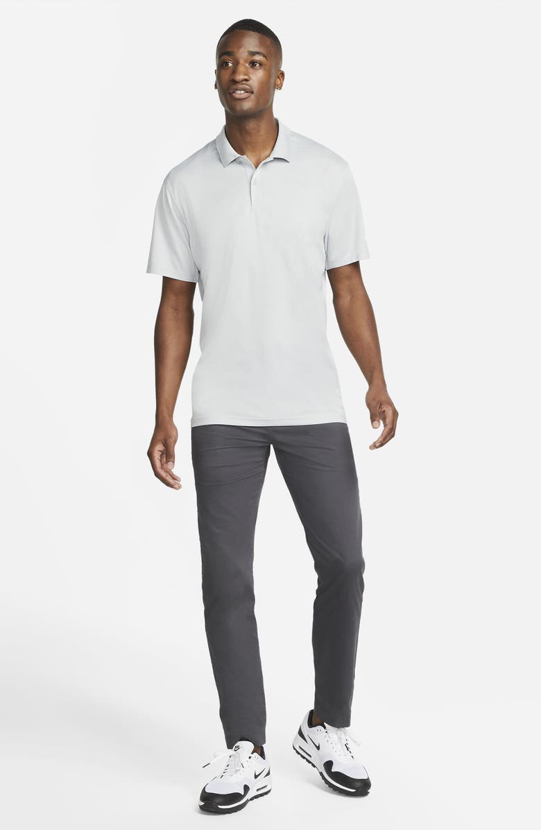 Nike Dri-FIT Piqué Golf Polo, Alternate, color, Light Smoke Grey/ White