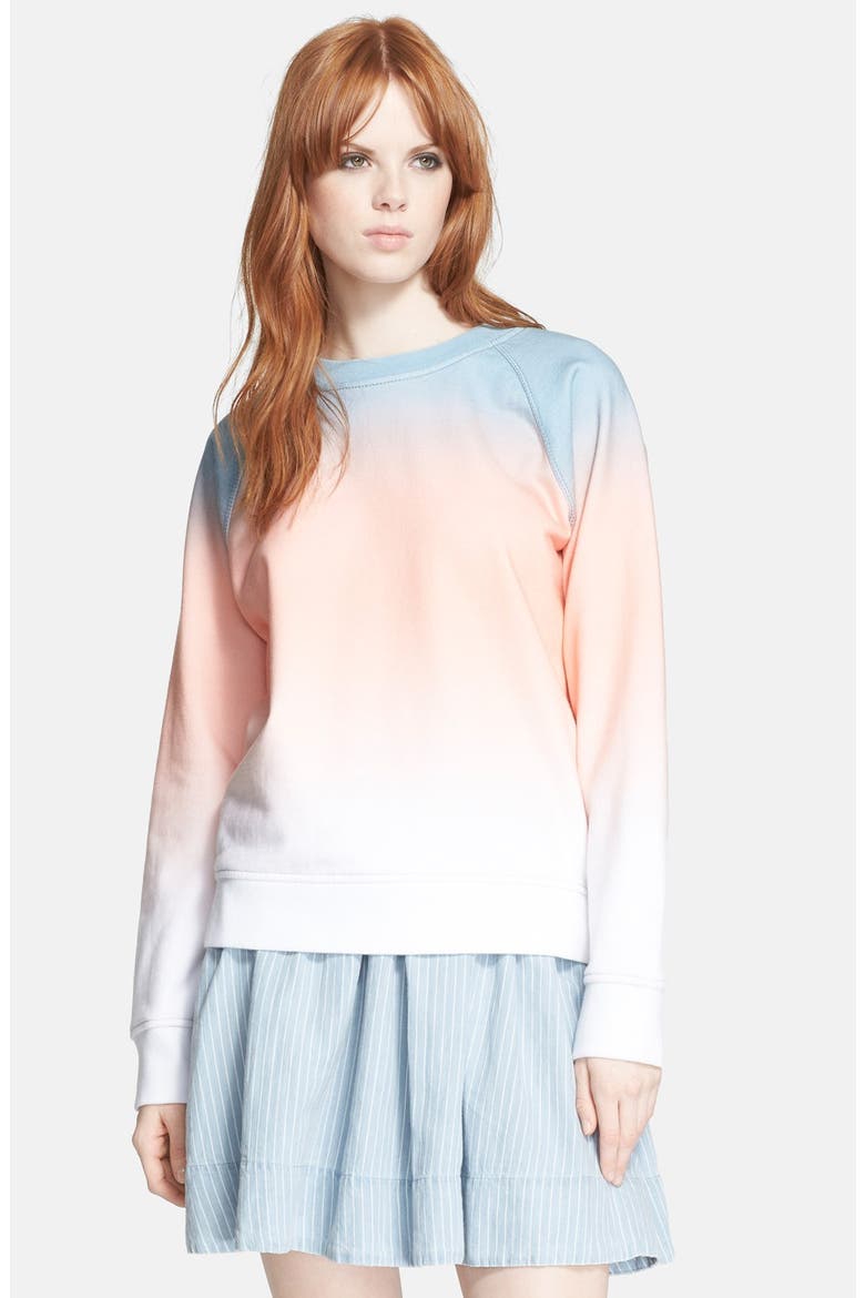 Ombré Sweatshirt, Main, color, COPEN BLUE MULTI