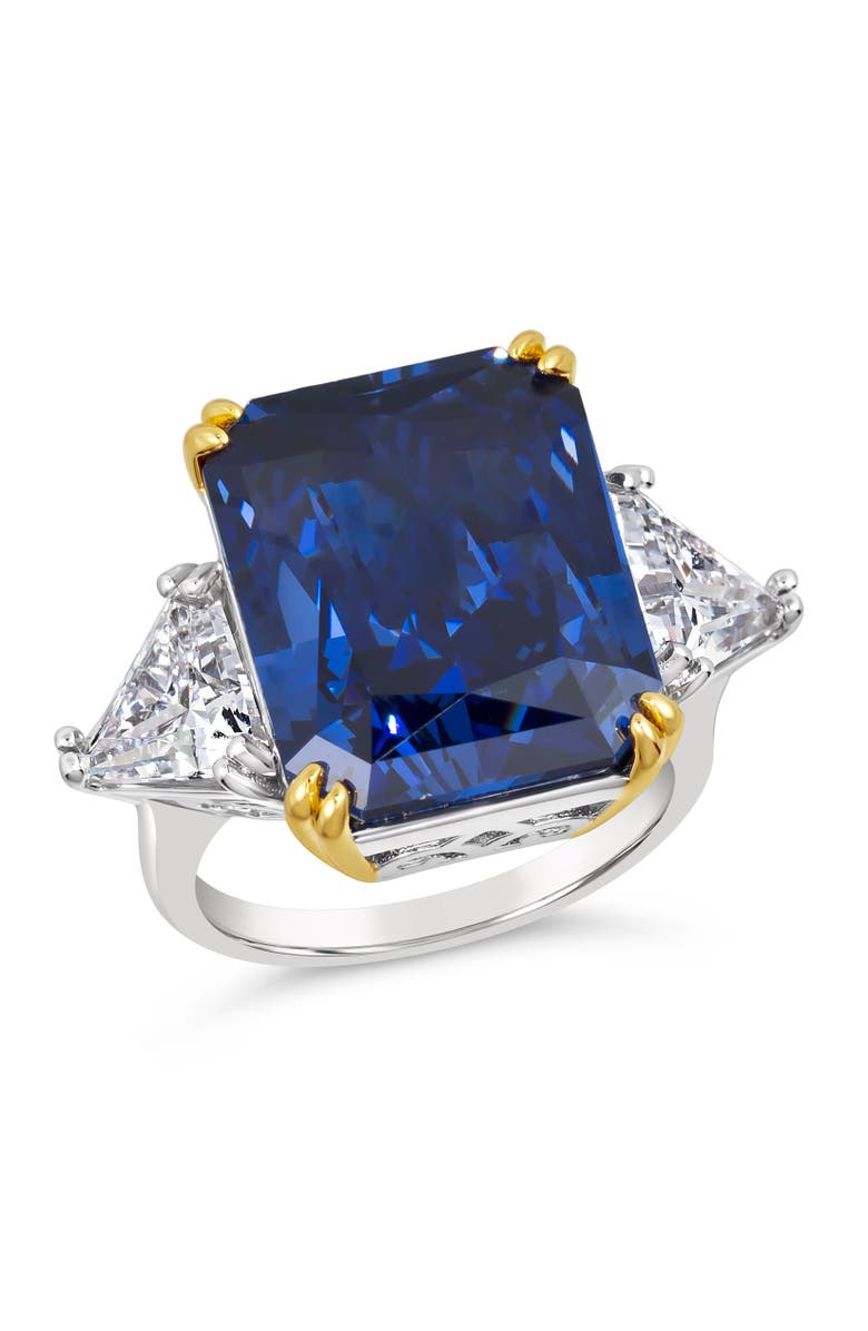 Anna Zuckerman Malibu 10 Carat Diamond Crystalline Ring, Main, color, Blue Sapphire