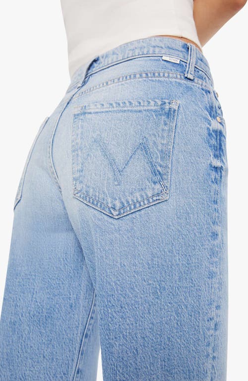 Mother Lil' Maven Mid Rise Ankle Wide Leg Jeans In Blue