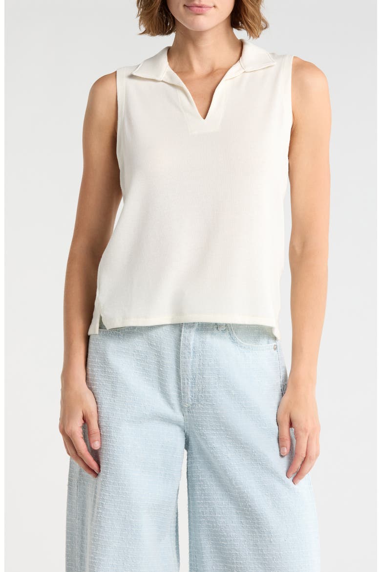 Lea Tank Polo, Main, color, CHALK