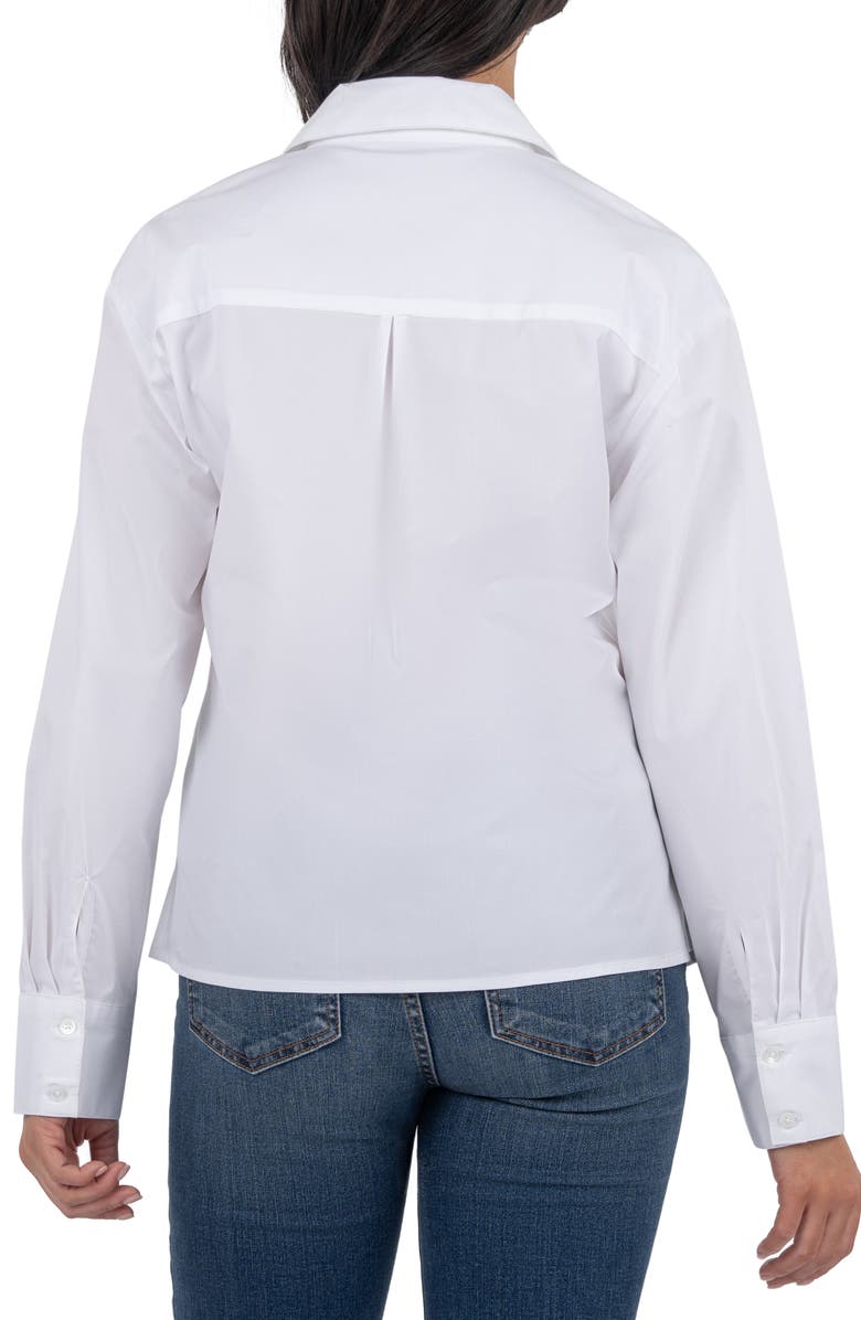 KUT from the Kloth Alara Fitted Cotton Button-Up Shirt, Alternate, color, 