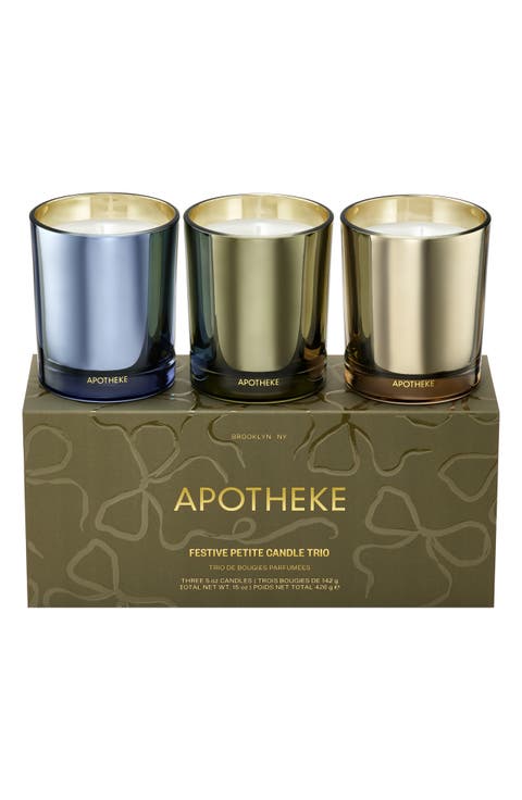 Festive Petite Scented Candle Trio