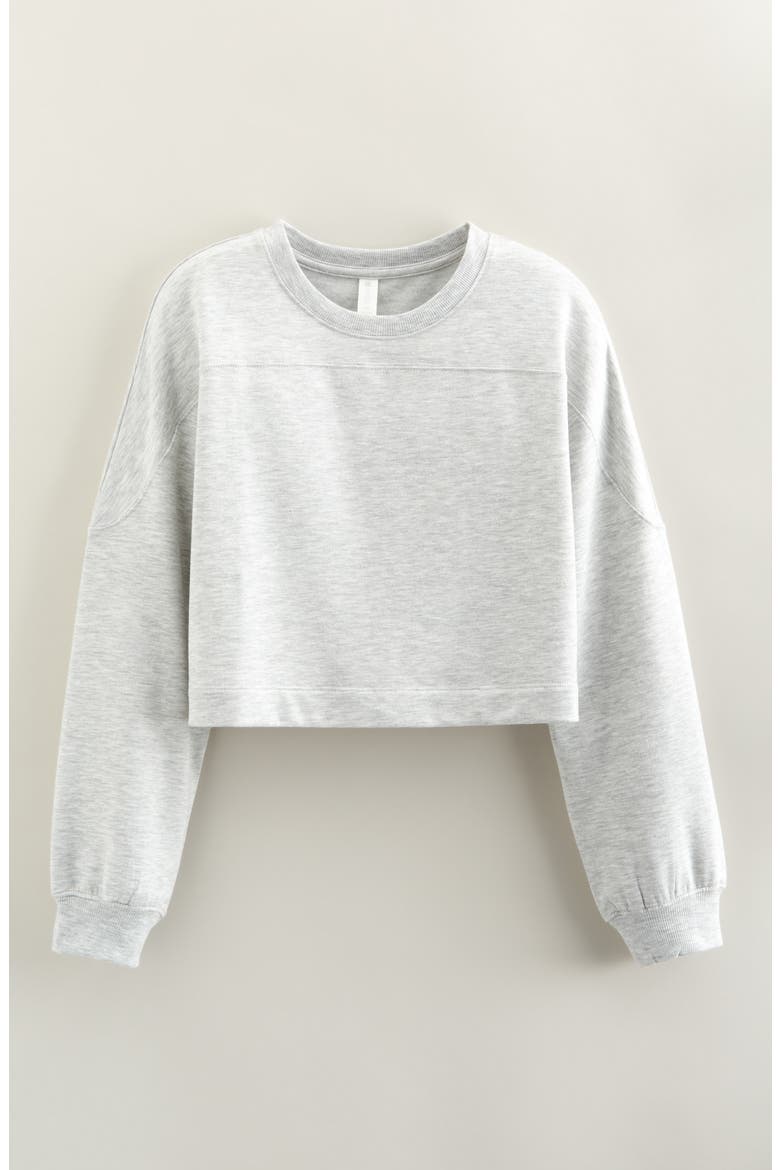 Kids' Step Up Fleece Sweatshirt, Main, color, GREY LIGHT HEATHER