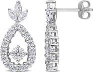 Julianna B. Moissanite Teardrop Earrings Sterling Silver