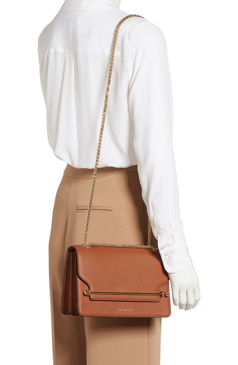 Strathberry East/West Leather Shoulder Bag, Alternate, color,