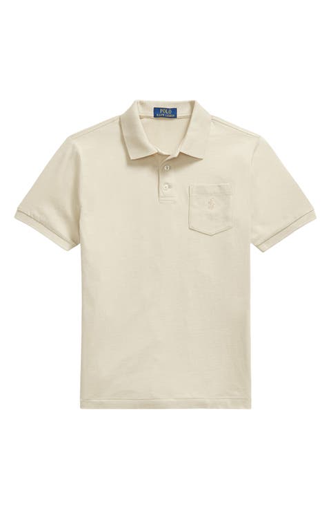 Kids' Solid Cotton Jersey Pocket Polo (Big Kid)