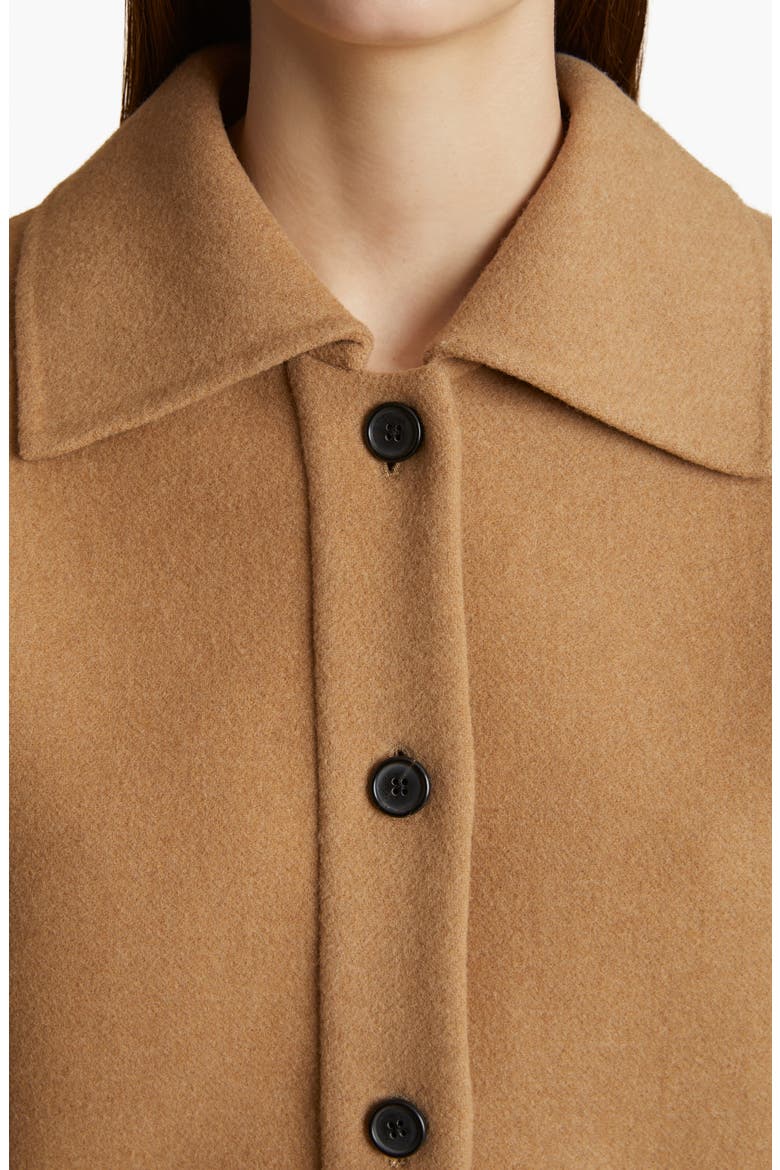 Sue Crop Wool Felt Jacket, Alternate, color, CAMEL