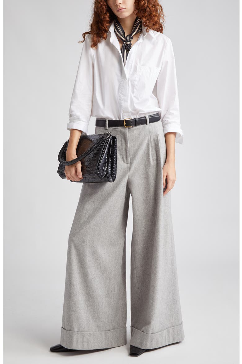 Boyfriend Button-Up Shirt, Main, color, WHITE