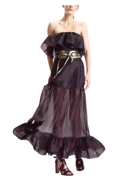 Cynthia Rowley Organza Midi Skirt In White