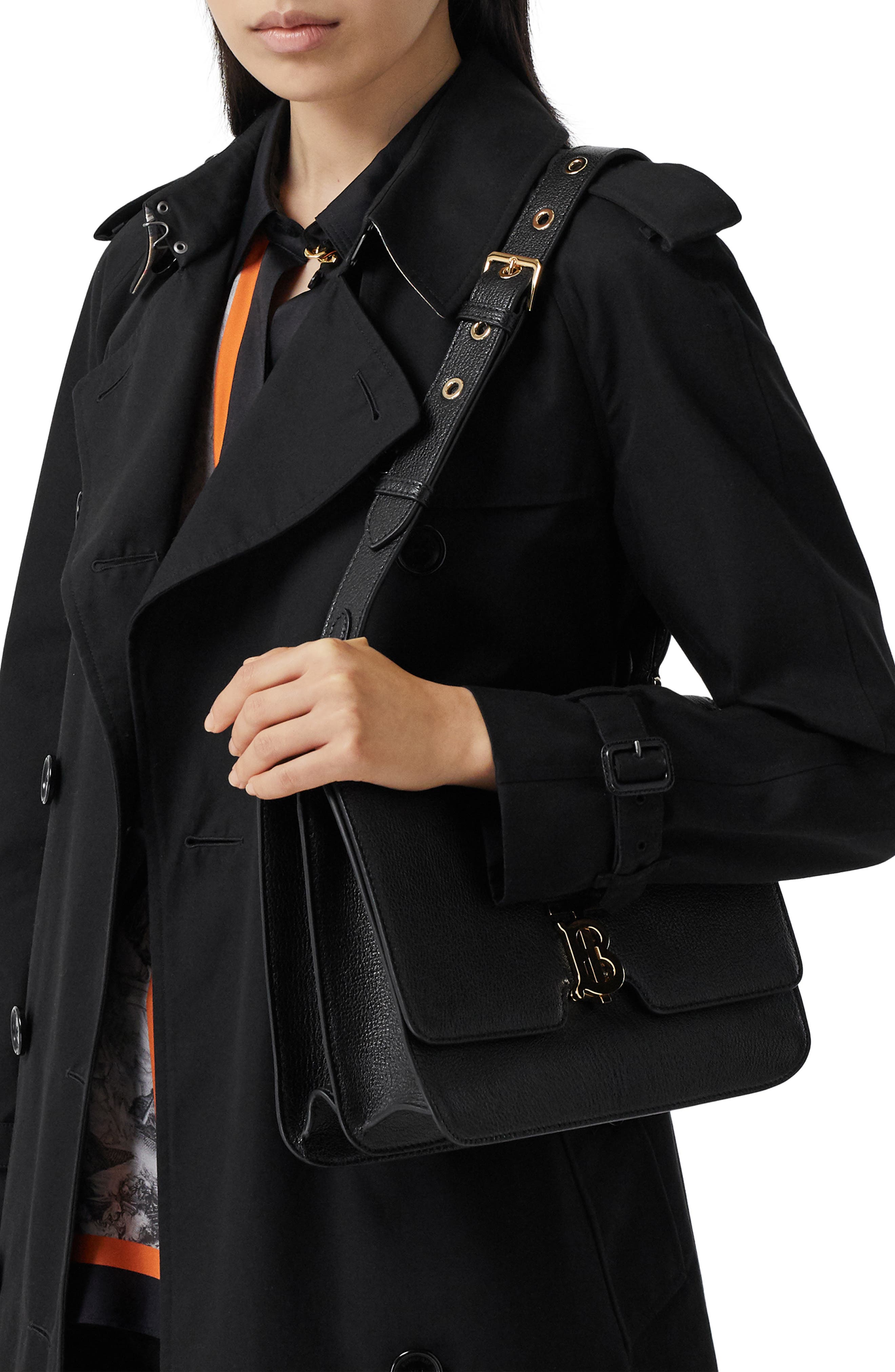 Burberry Medium Alice Grainy Leather Bag, Alternate, color, 