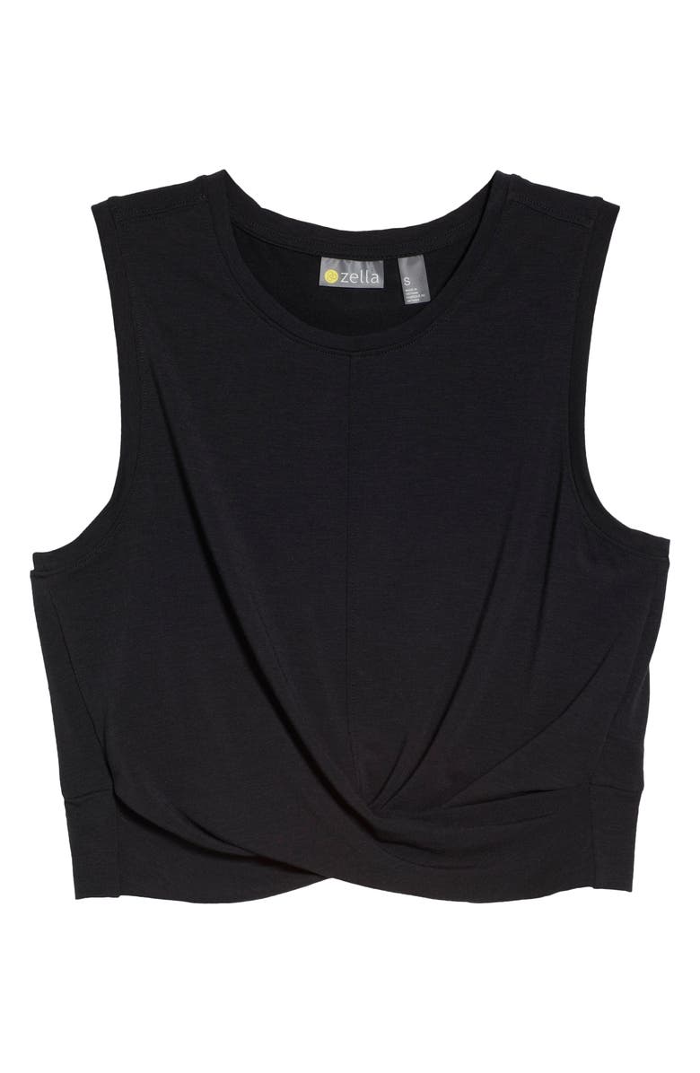 Zella Work For It Twist Crop Tank, Alternate, color, 
