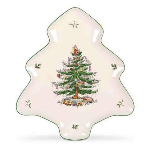 Christmas Tree Tree-Shaped Dish 14"