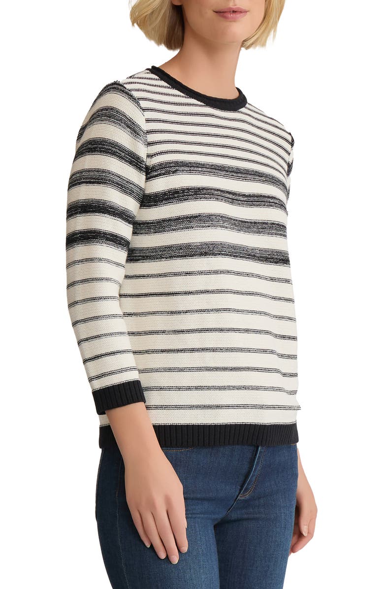 Jones New York Marled Roll Neck Sweater, Alternate, color, Jones Black / Jones White
