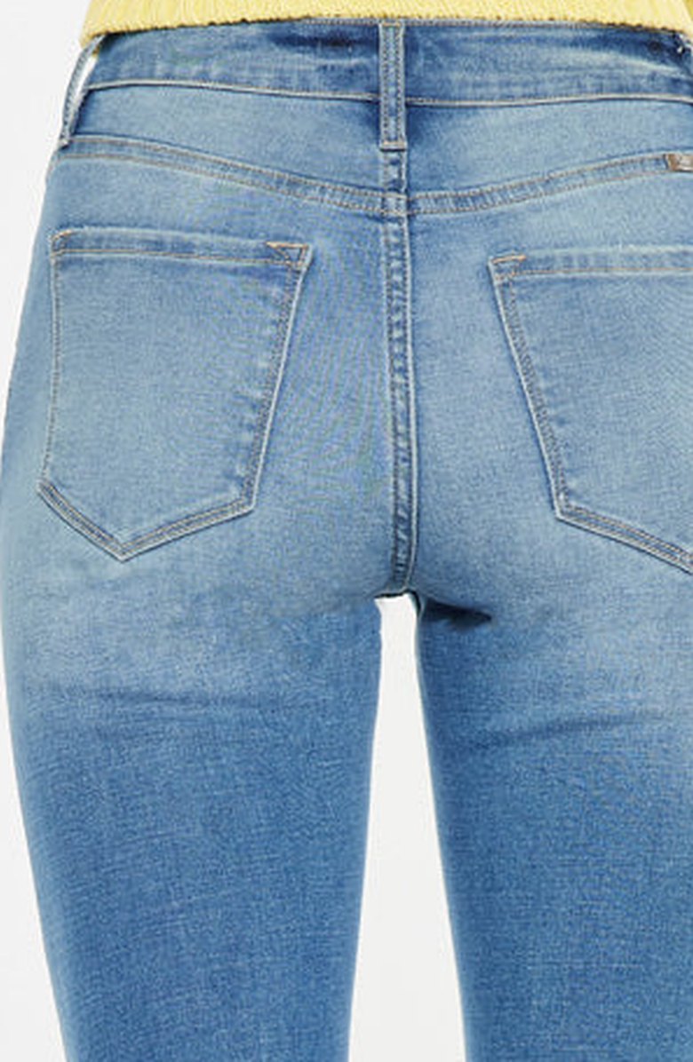 KanCan Diana Essentials High Rise Slim Straight Jeans, Alternate, color, Medium Wash