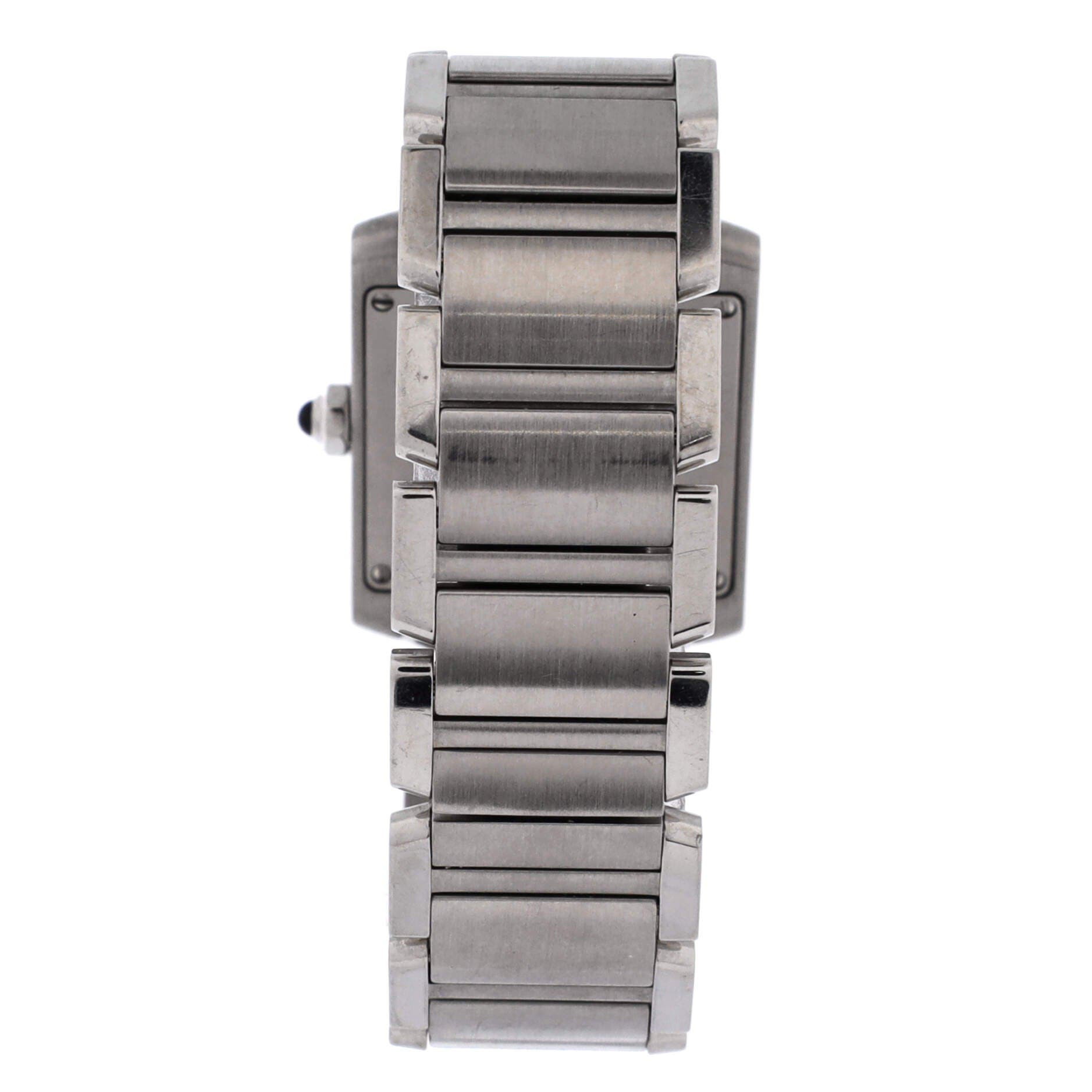 Tank Francaise Quartz Watch Stainless Steel 25, Alternate, color, Metallic Silver