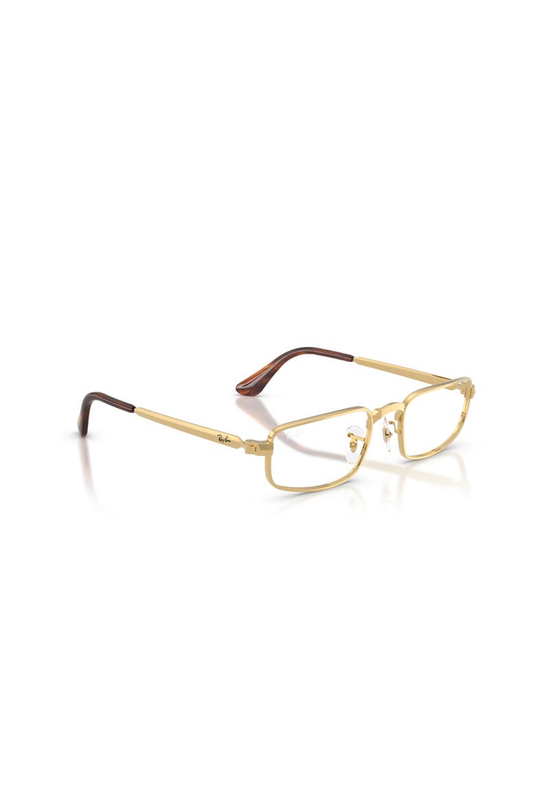 52mm Rectangle optical glasses, Alternate, color, Gold