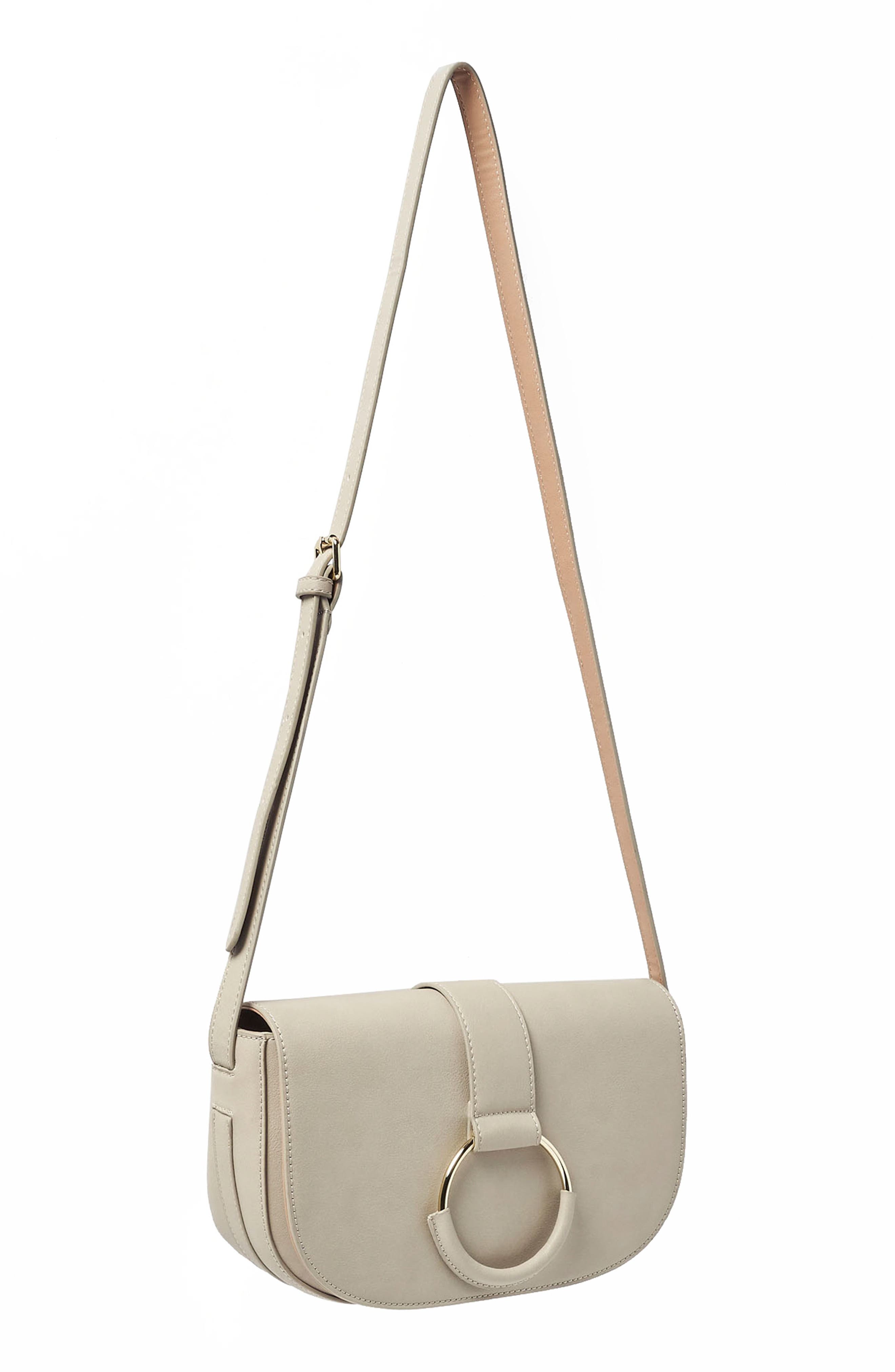 Lolita Vegan Leather Crossbody Bag, Alternate, color, GREY