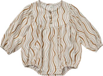 Gwen Retro Waves Long Sleeve Romper