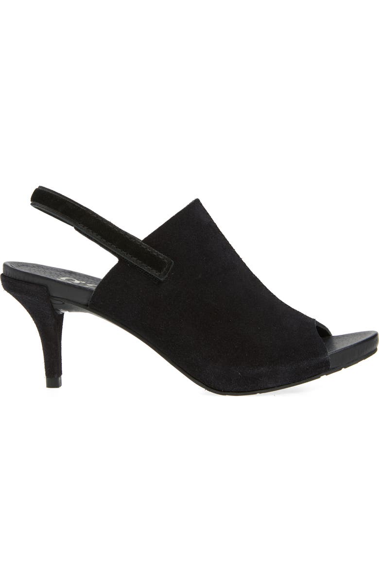 Pedro Garcia Wilmot Leather Peep Toe Sandal, Alternate, color, Black