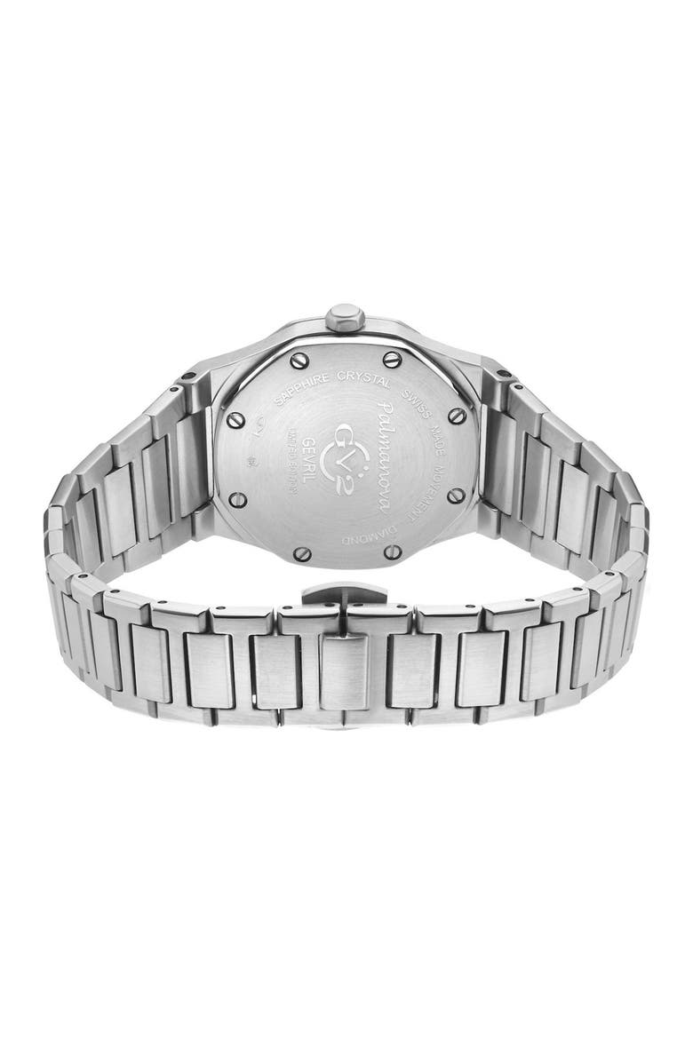 Palmanova Diamond Bracelet Watch, 44mm, Alternate, color, SILVER