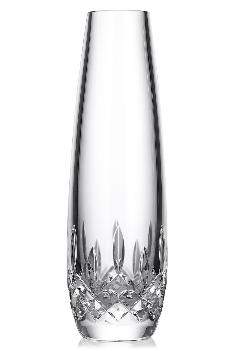Lismore Essence Leaded Crystal Bud Vase, Main, color, NO COLOR