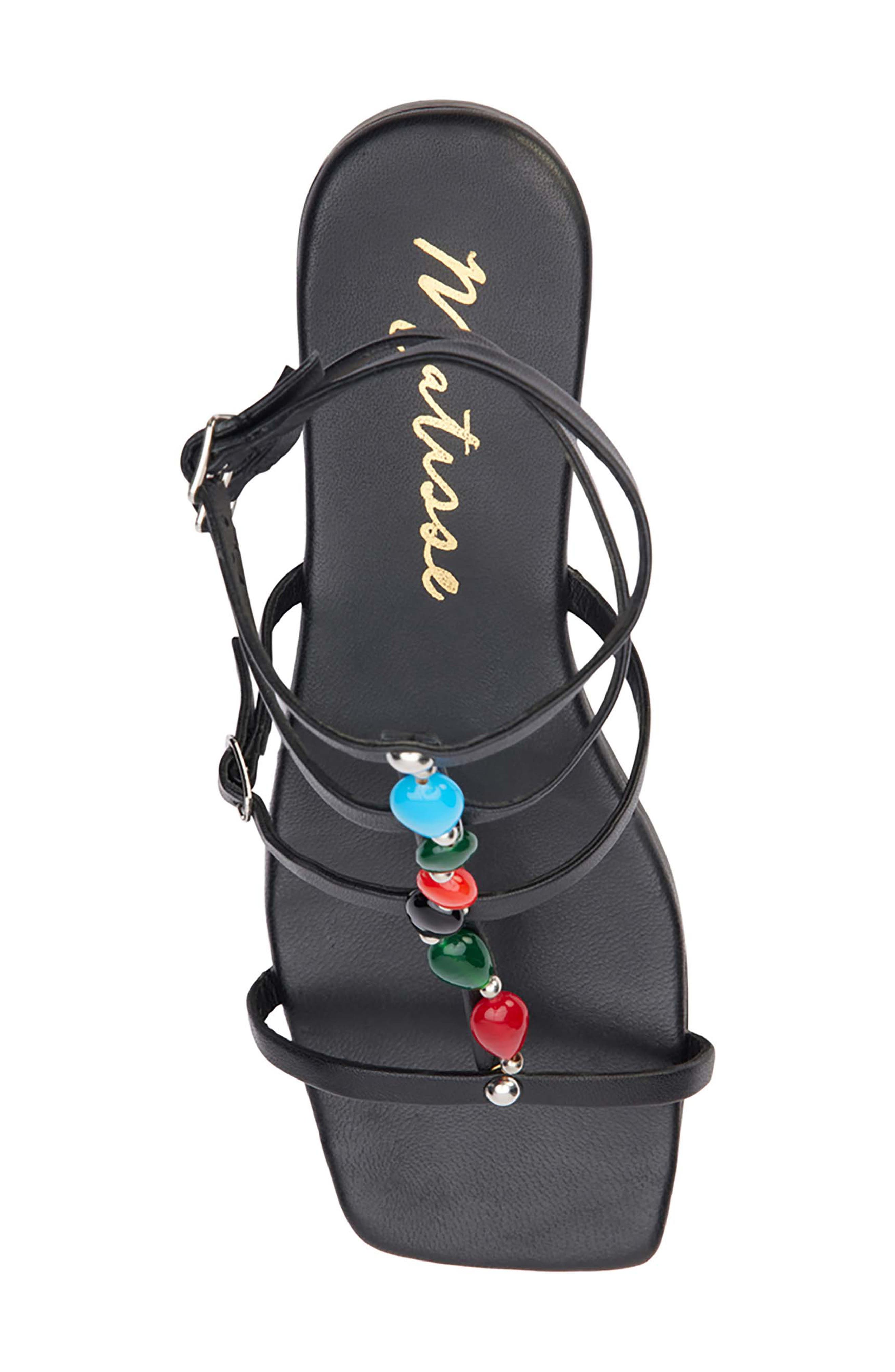 Matisse Verona Ankle Strap Sandal, Alternate, color, Black Leather