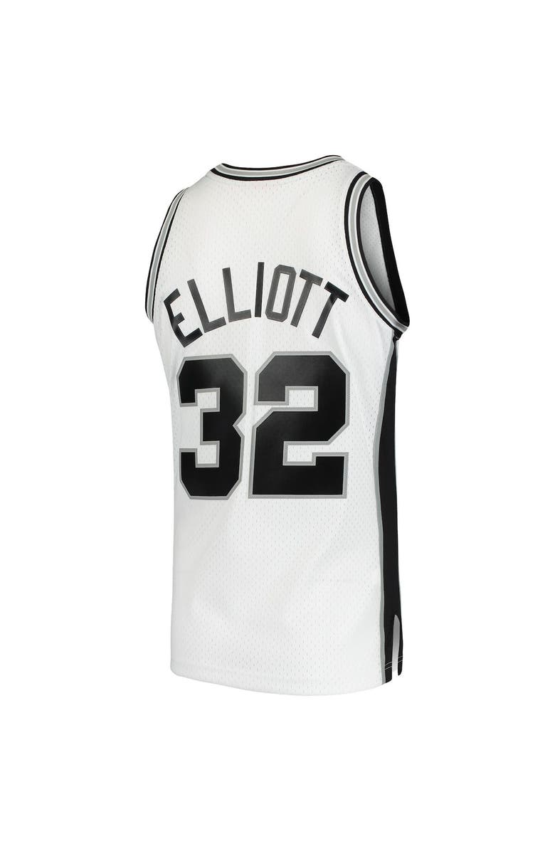 Mitchell & Ness Men's Mitchell & Ness Sean Elliott White San Antonio Spurs 1998/99 Hardwood Classics Swingman Jersey, Alternate, color, White