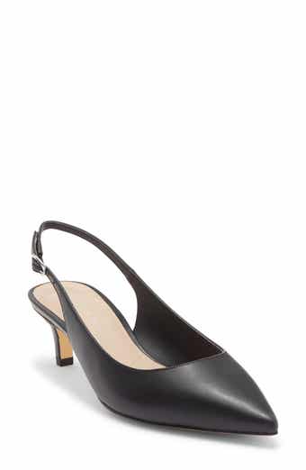 Stuart Weitzman Dancer 50 Kitten Heel Slingback Pump