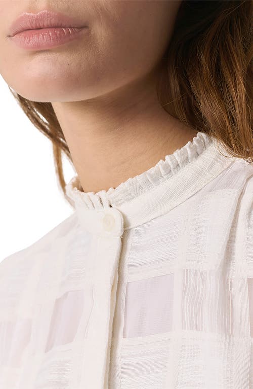 Rag & Bone Jordan Plaid Weave Button-up Shirt In White