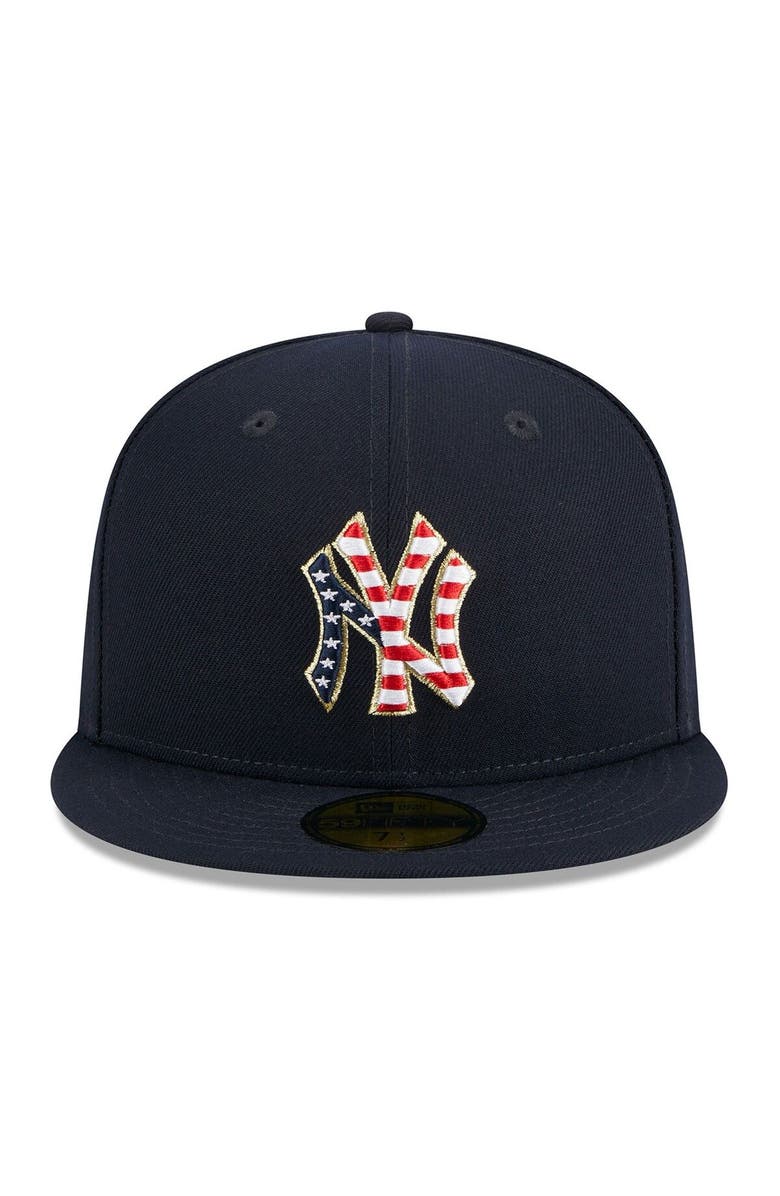 New Era Men's New Era  Navy New York Yankees 2023 Fourth of July 59FIFTY Fitted Hat, Alternate, color, 