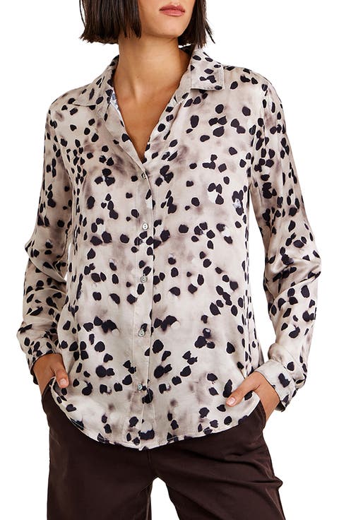 Print Button-Up Shirt