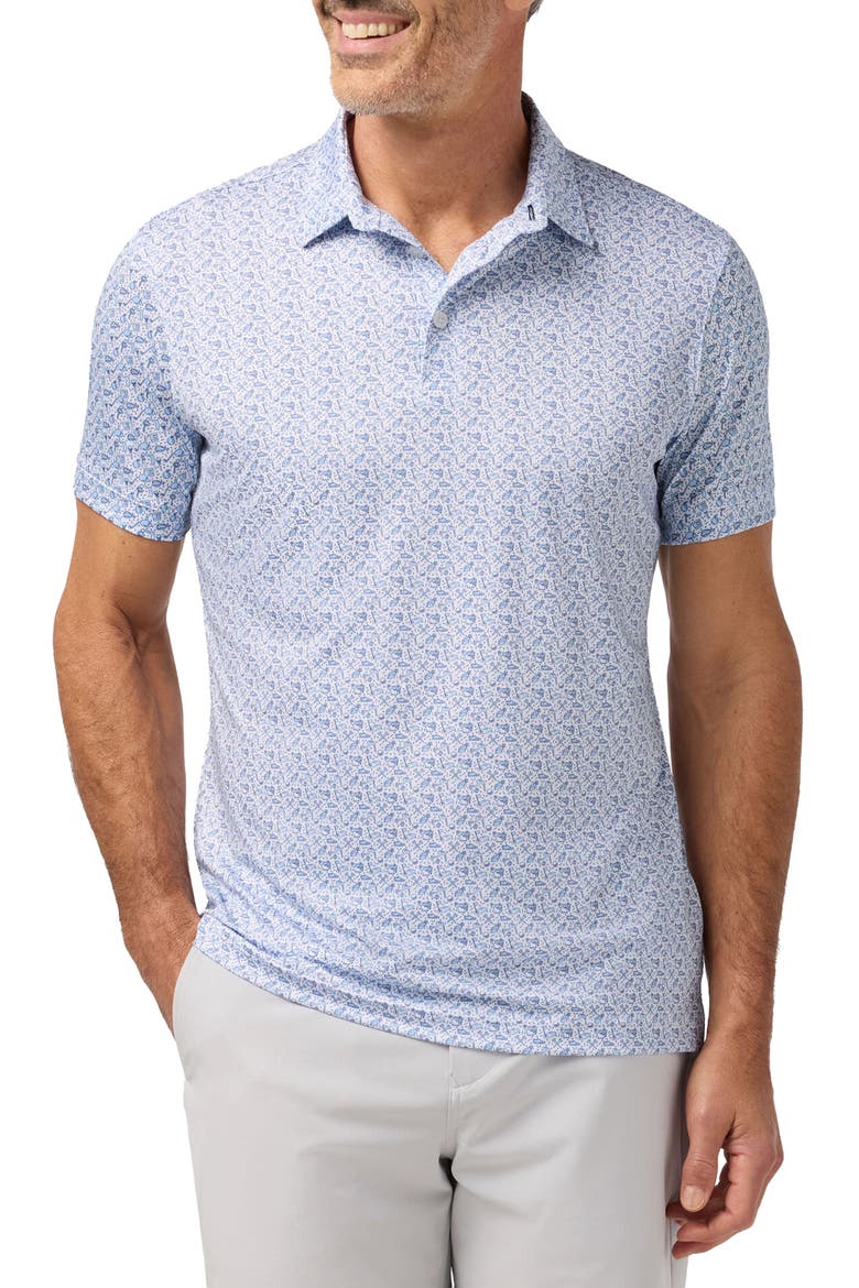 Versa Trim Fit Performance Golf Polo, Main, color, WHITE TAP IN