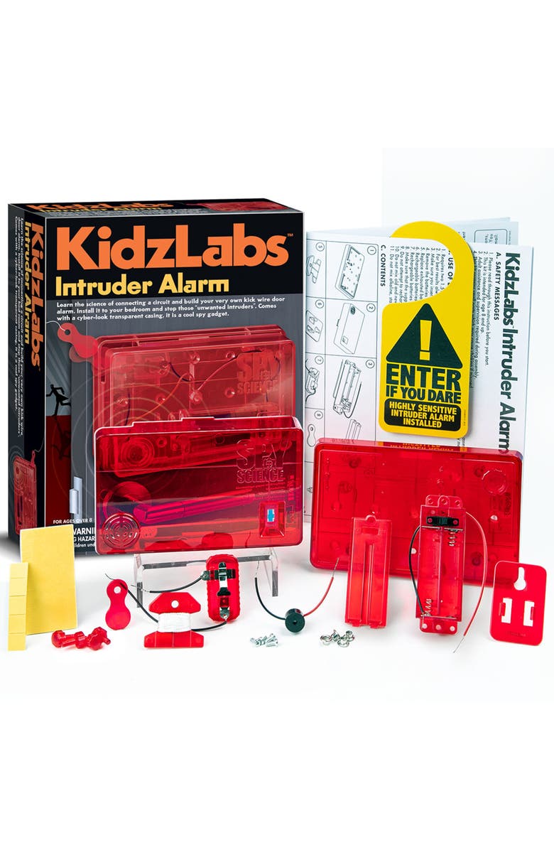 4M KidzLabs Intruder Alarm Security Spy Gadget Toy, Alternate, color, Multicolored