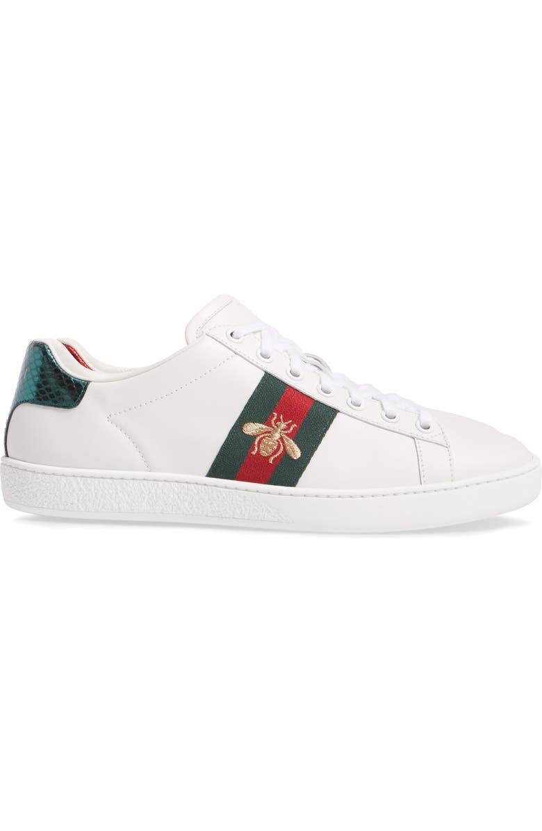 Gucci New Ace Sneaker, Alternate, color, Bianco-Vrv