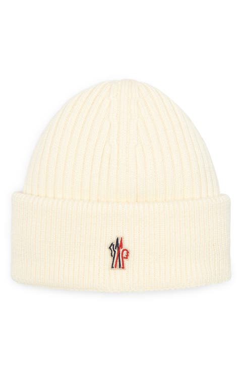 Logo Patch Rib Wool Beanie