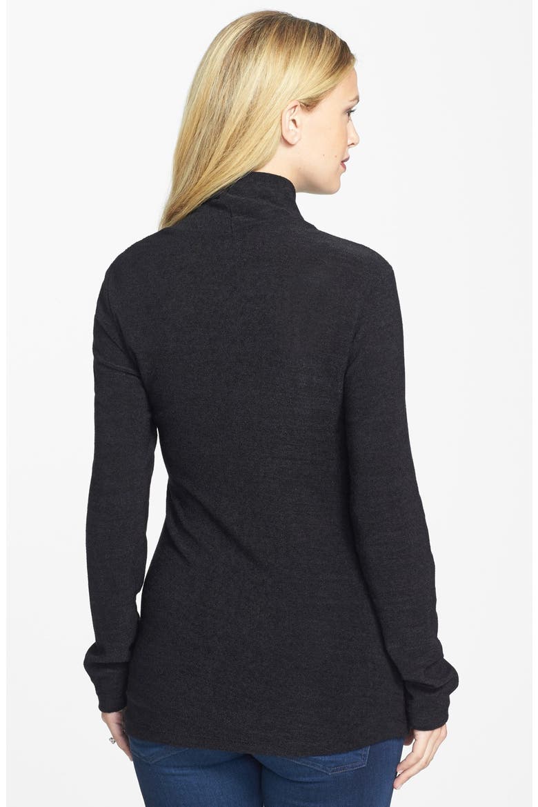 Asymmetrical Maternity Top, Alternate, color, BLACK