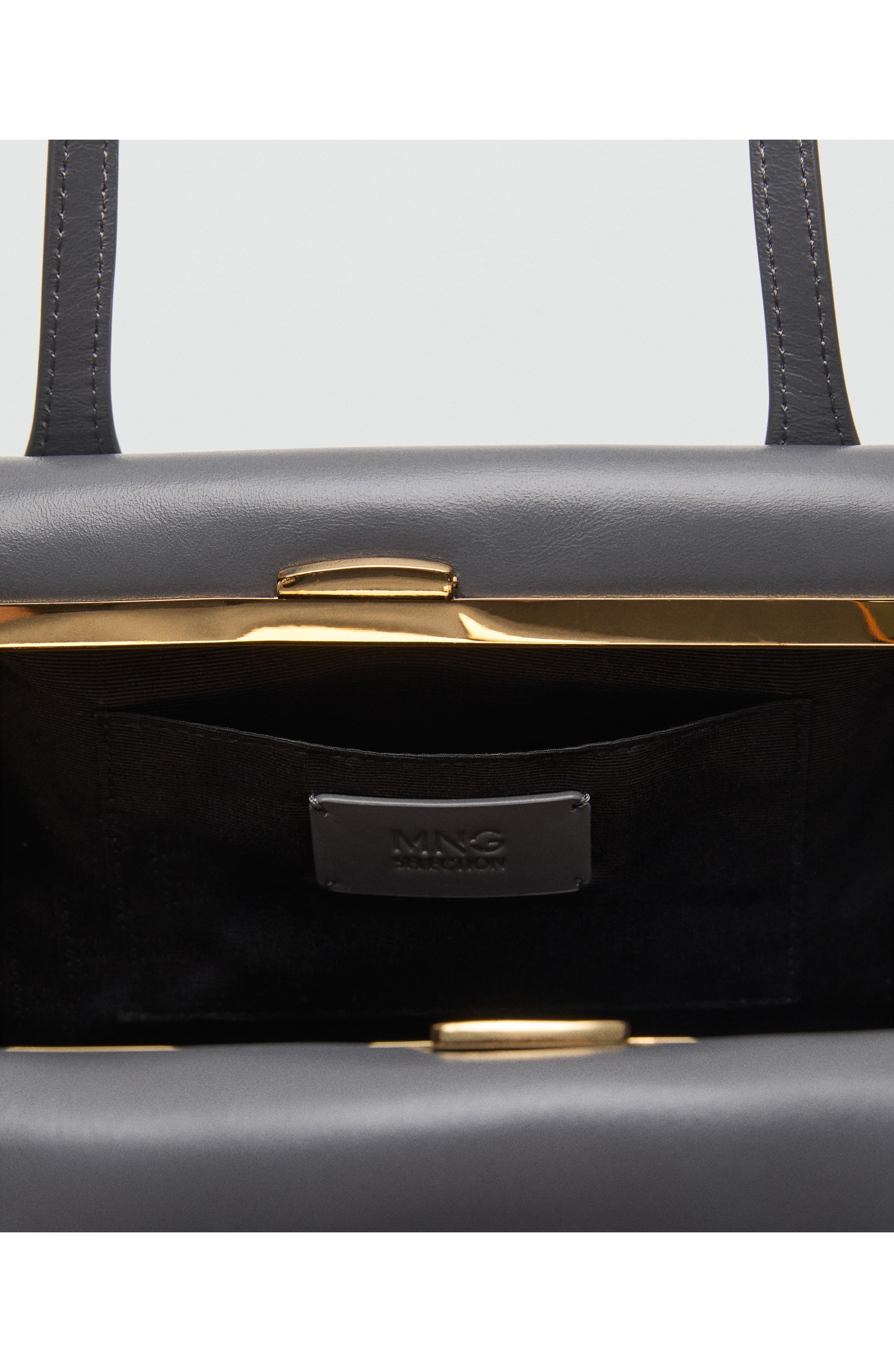 MANGO Selection Leather Shoulder Bag, Alternate, color, 