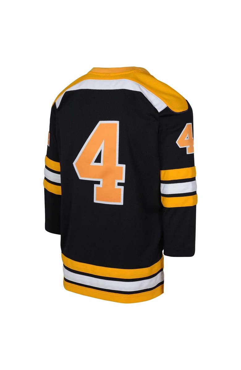Mitchell & Ness Youth Mitchell & Ness Bobby Orr Black Boston Bruins   Blue Line Player Jersey, Alternate, color, Black