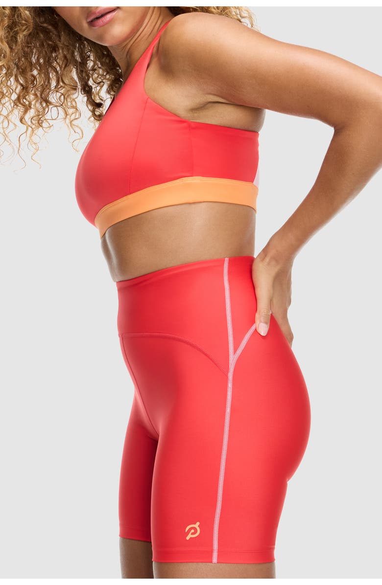 Peloton Endurance Light Double Up Bra, Main, color, Hibiscus