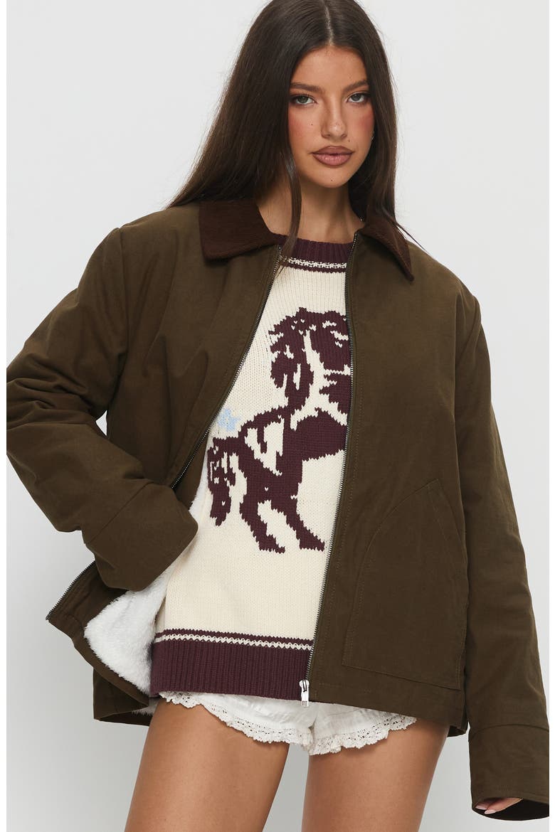 Livya Cotton Utility Jacket, Alternate, color, KHAKI