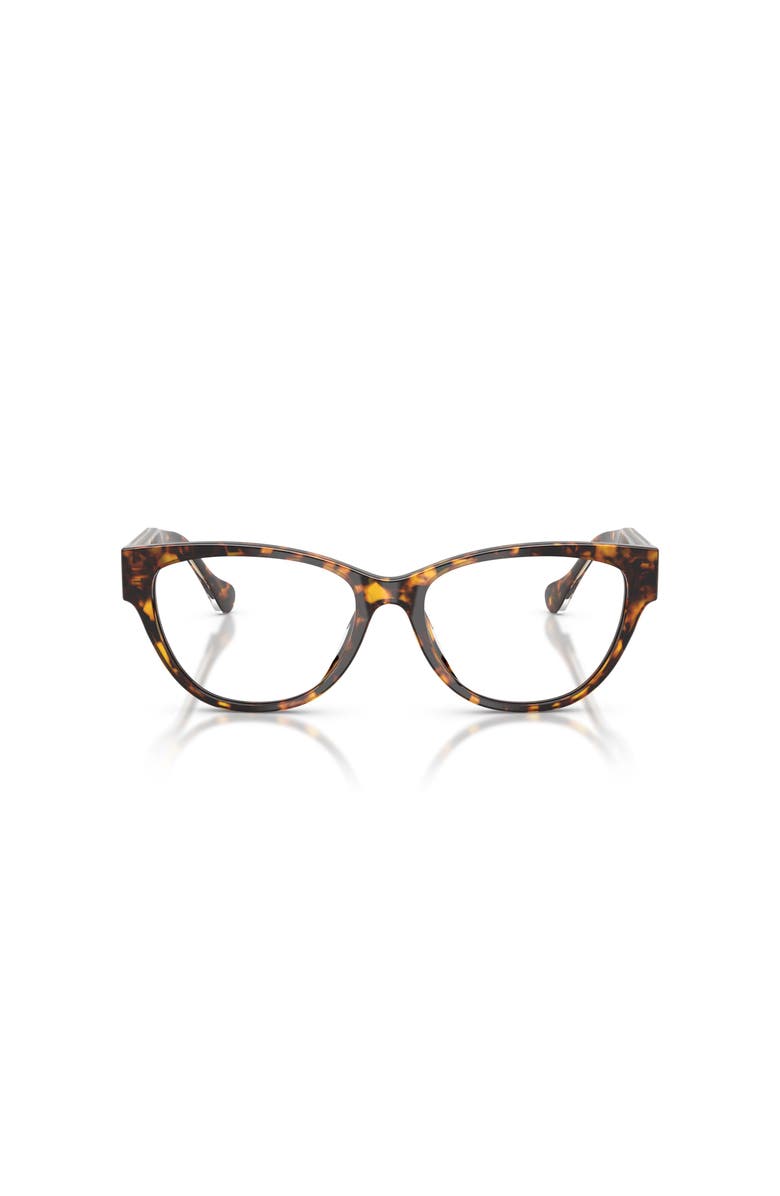 Versace 54mm Cat Eye optical glasses, Alternate, color, Tortoise