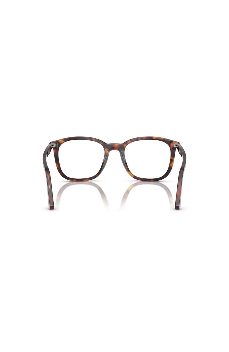 Persol 50mm Rectangle optical glasses, Alternate, color, Tortoise