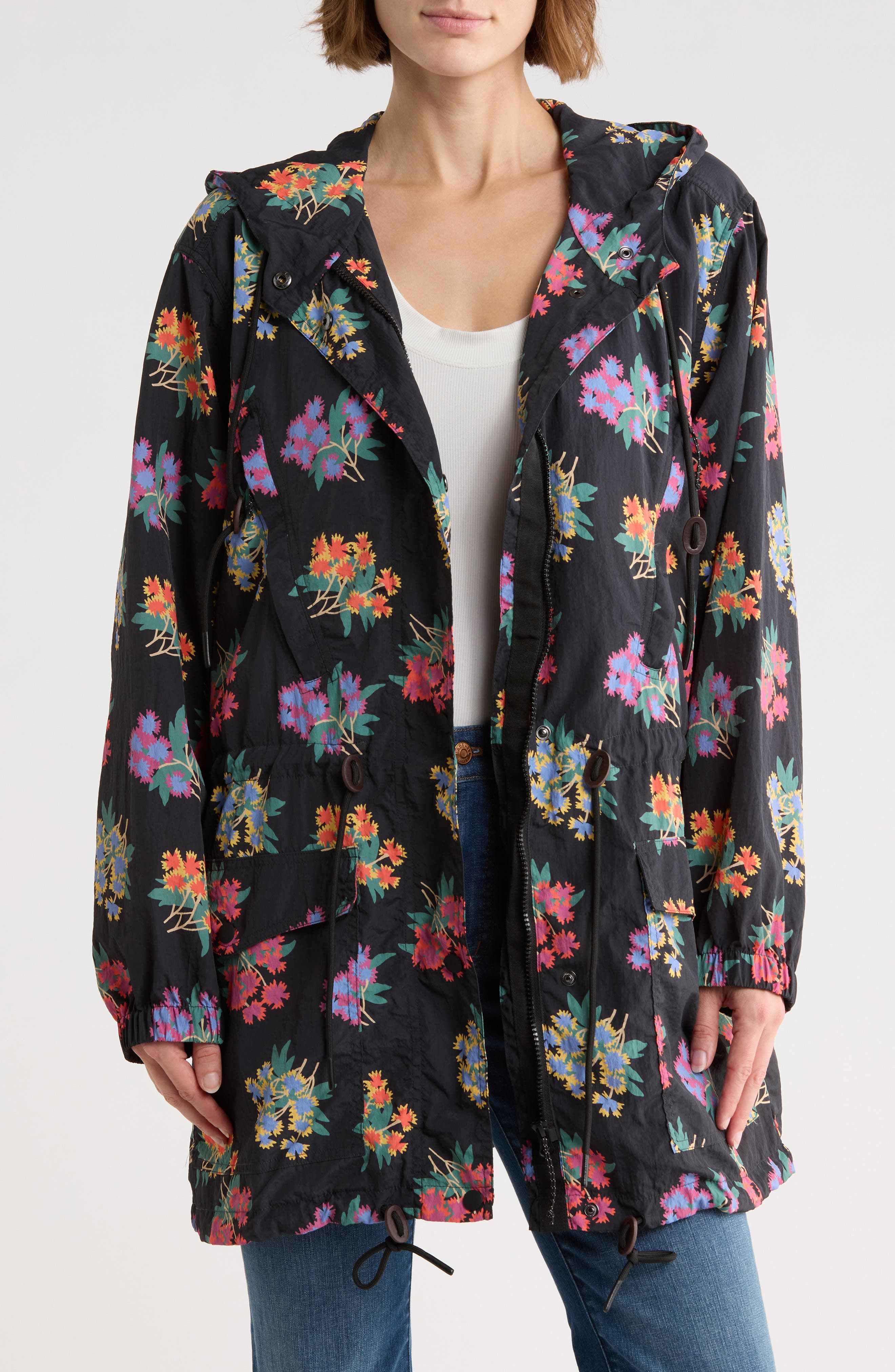 THE GREAT. The Rover Hooded Water Resistant Jacket