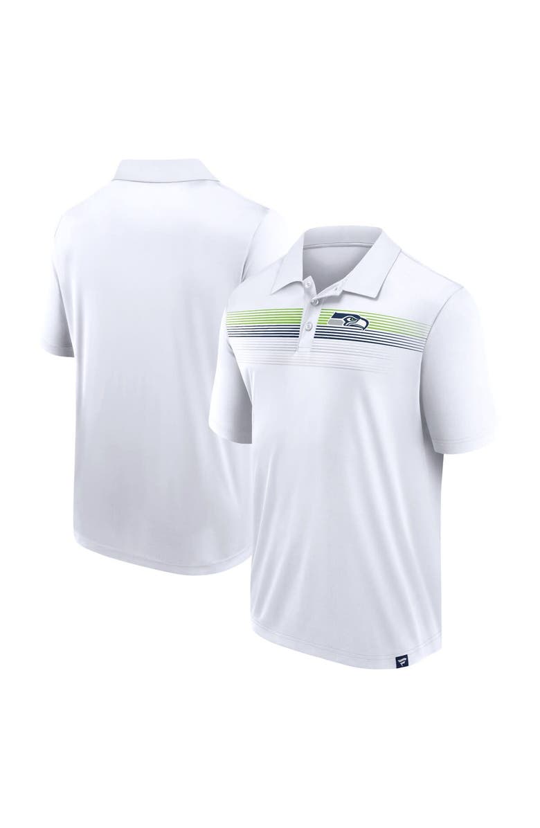 FANATICS Men's Fanatics Branded White Seattle Seahawks Victory For Us Interlock Polo, Main, color, White
