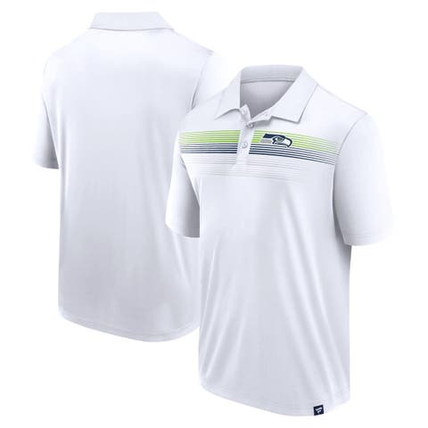 Men's Fanatics Branded White Seattle Seahawks Victory For Us Interlock Polo