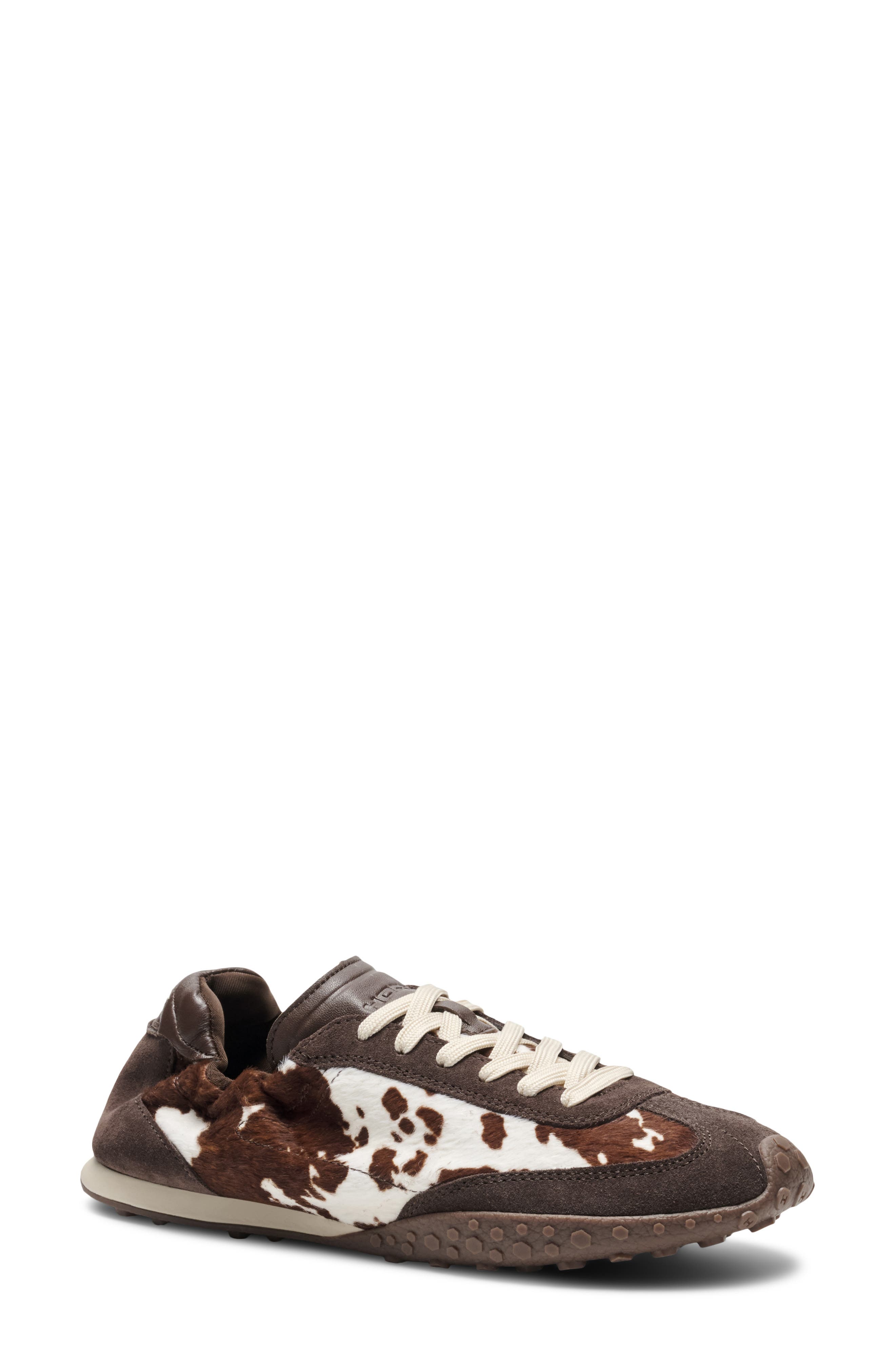 Bridge Genuine Calf Hair Sneaker, Main, color, ANIMAL PRINT